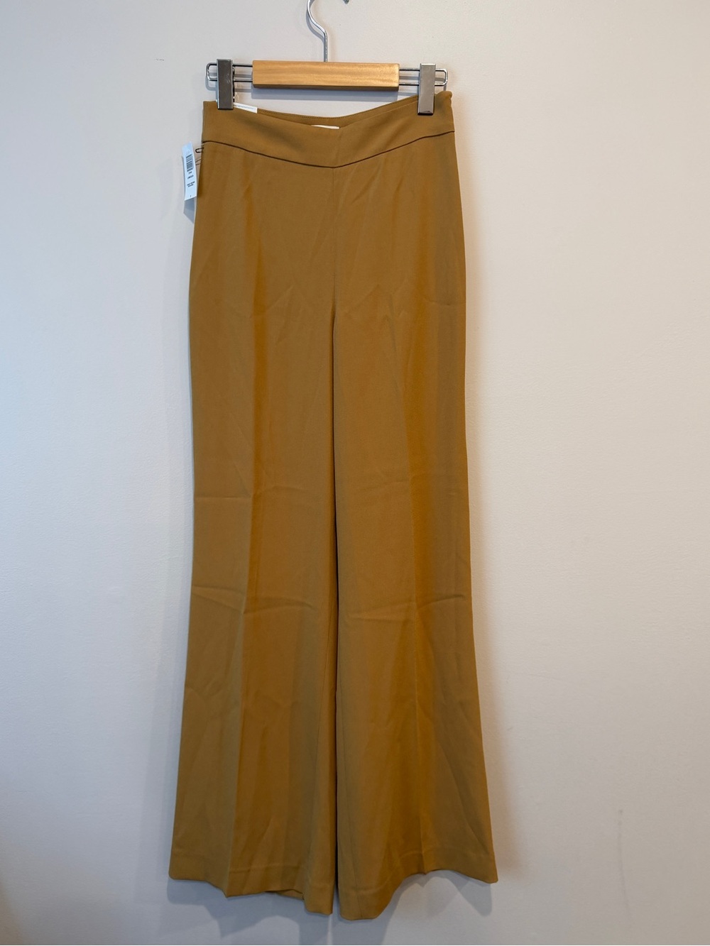 Aritzia Babaton Honey Brown Lincoln Wide Leg Pant Trousers 2 Long NWT - Picture 3 of 9